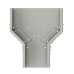 Переходник центральный 200/150 H50, стеклопластик