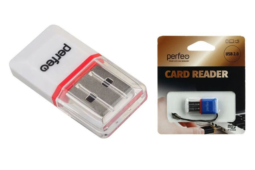 Картридер Card Reader Micro SD PF-VI-R008 белый