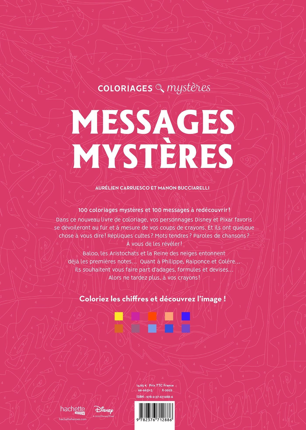 Раскраска по номерам Coloriages mysteres - Пакахонтас / 9782376712886