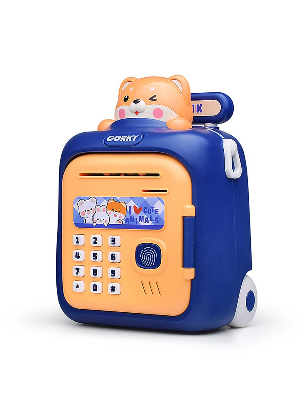 Игрушка Копилка Чемодан с рисунком мишка (33825)