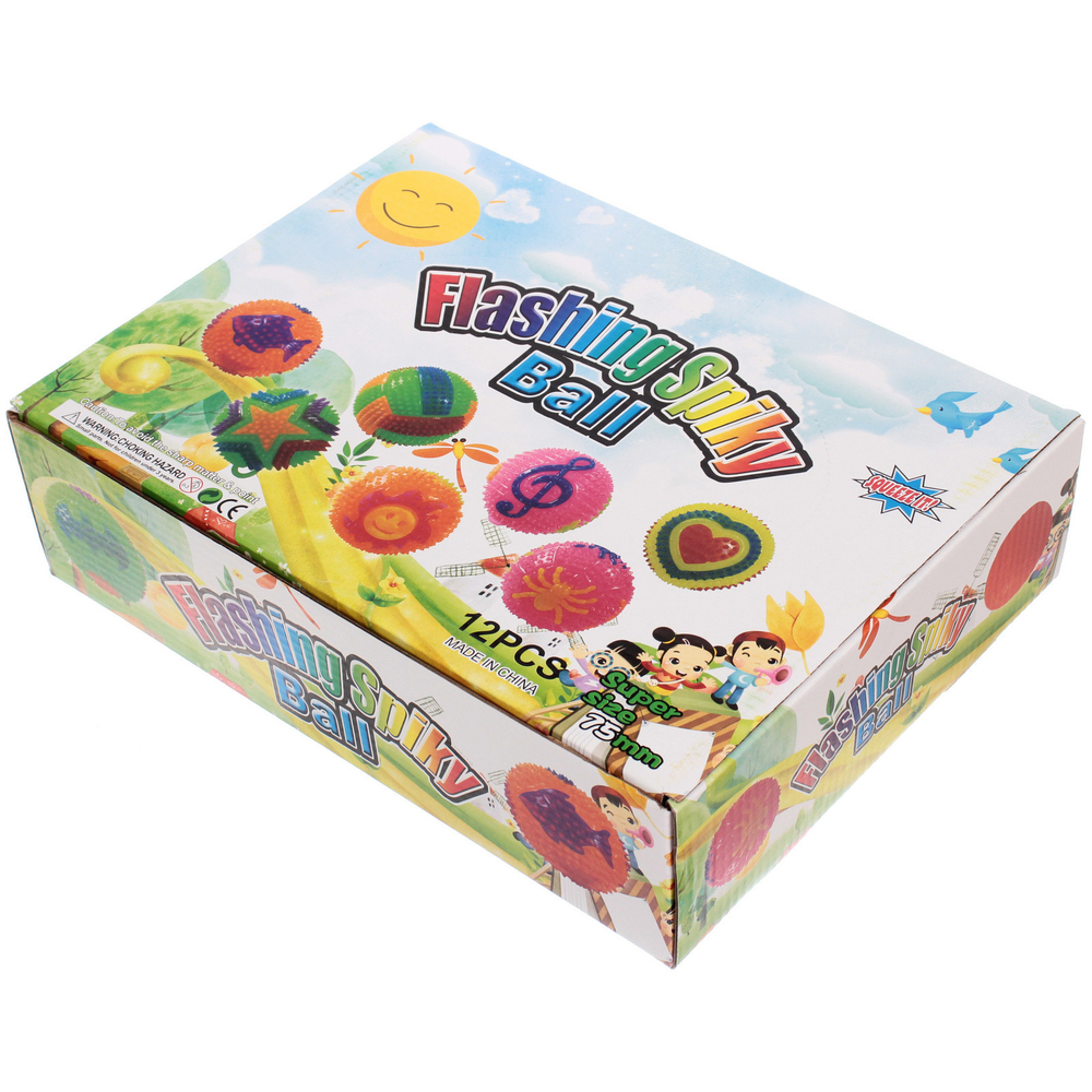 Мяч 7,5 см «Орнамент» (пищалка с подсветкой) СТИКЕР НА ВЛОЖЕНИЕ