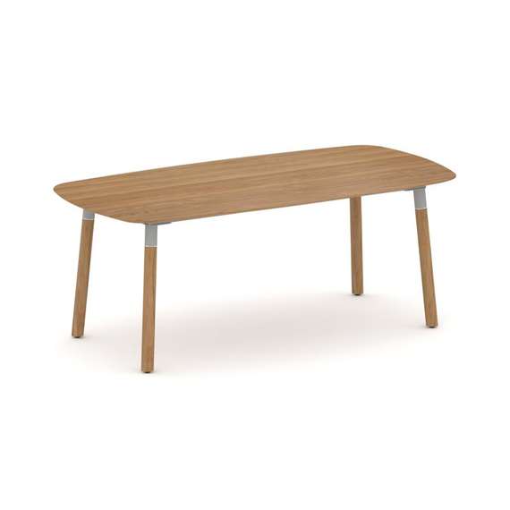 Oak Стол переговорный PR.C.SPRG-008.M Дуб Светлый/Металл Серый 2000*1000*750