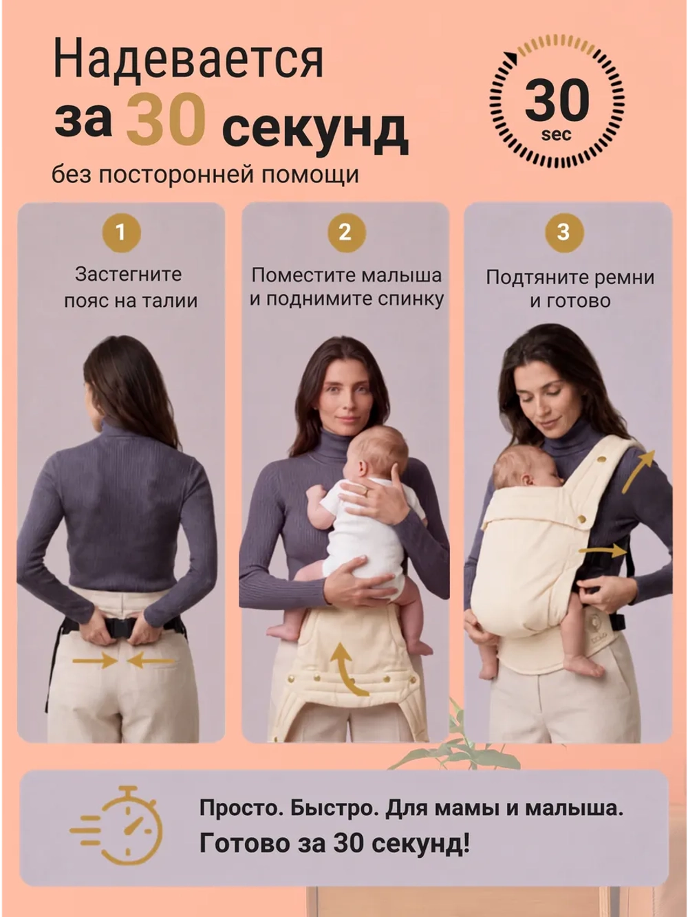 Эргорюкзак для новорожденных слинг рюкзак переноска