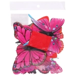 Набор для декора «Волшебные бабочки» 12 шт, Розовый
