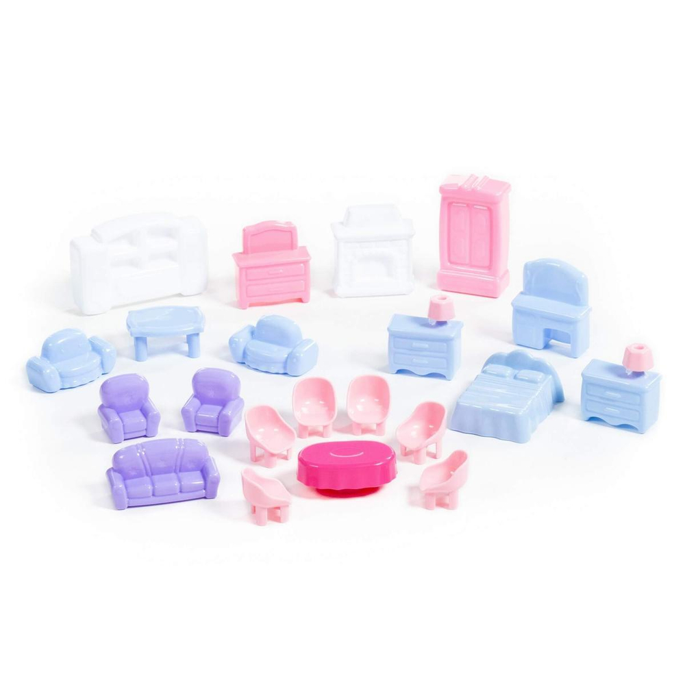 Набор мебели для кукол №5, 21эл. пакет (Полесье)