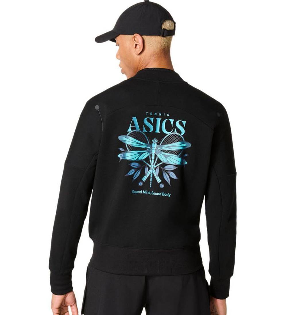 Мужская теннисная кофта Asics Match Jacket Night Energy - performance black