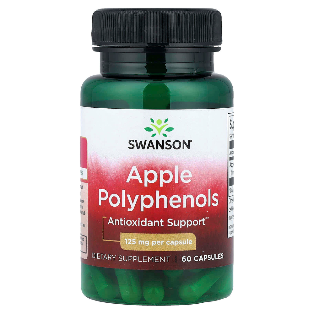 Swanson, Яблочные полифенолы, 125 мг, 60 капсул