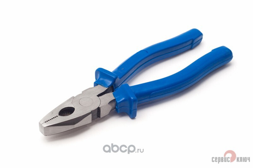 Пассатижи комб. 180 мм с синими ручками (Сервис Ключ)
