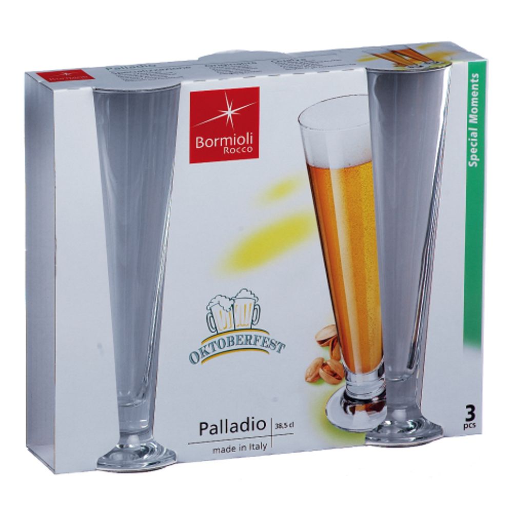 Bormioli Rocco PALLADIO бокалы для пива 390 мл, набор 3 шт. | Bormioli Rocco