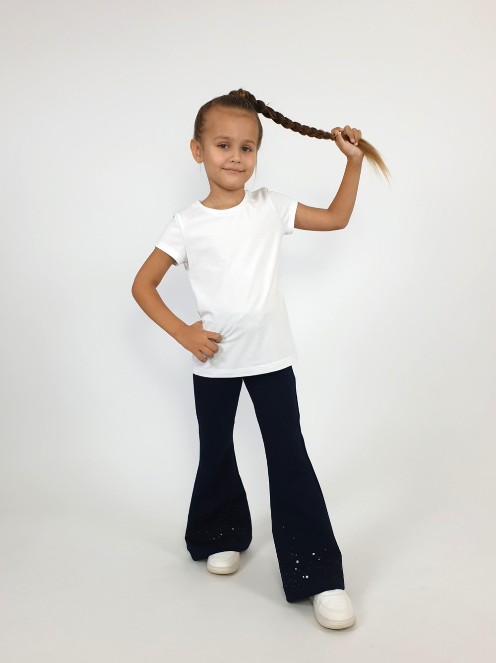 17-17-6 Брюки для девочки Luneva