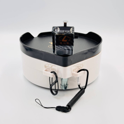 Чаша (L) спортивная (карабин + страховка), 19*9.1 см, цвет черно-белый