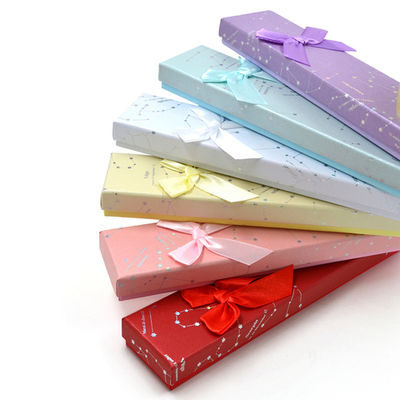 Футляр картонный прямоугольный, ассорти (6х2шт), серия "Подарочная" (№19)