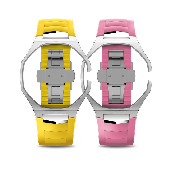Корпус для часов POP-Swatch x AP - OTG ROZ из 2 ремешков