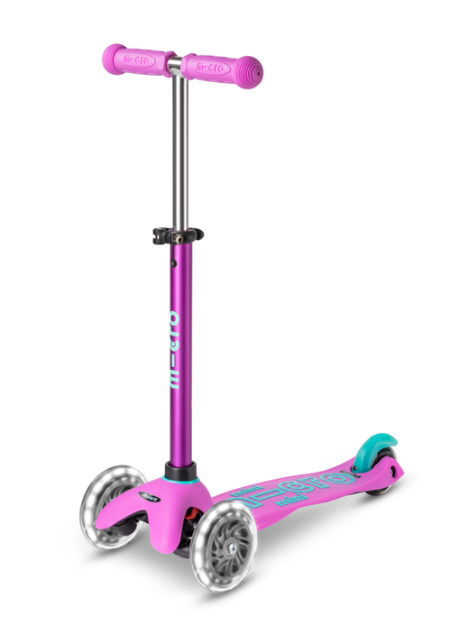 Самокат Mini Micro Deluxe Лаванда LED Дисконт