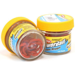 Силикон Berkley Gulp! Power Maggot Yellow (110 шт) (Опарыш желтый)