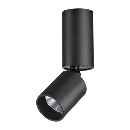 359315 OVER NT24 370 черный Светильник накладной светодиодный IP20 LED 5W 85-265V 3000K 600Лм TUBO