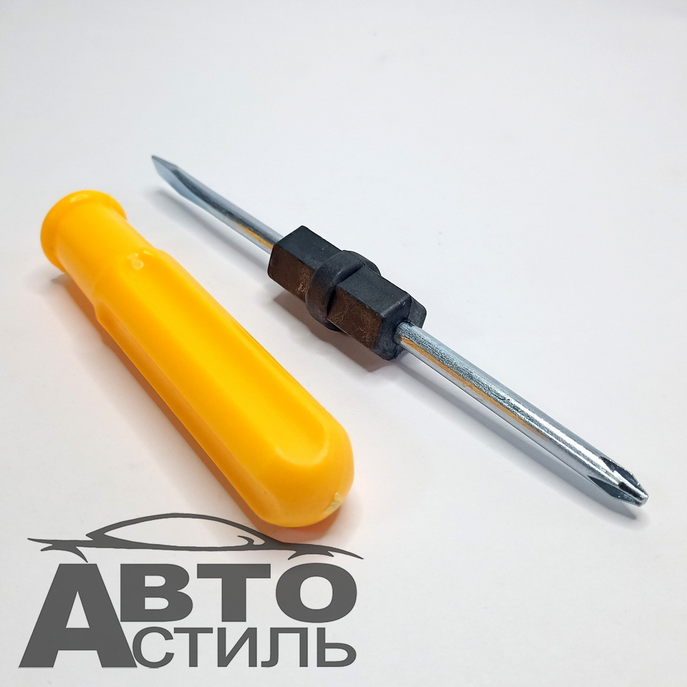 Отвертка комбинированная 2в1 ручка пластик 6*75 большая M5 5551