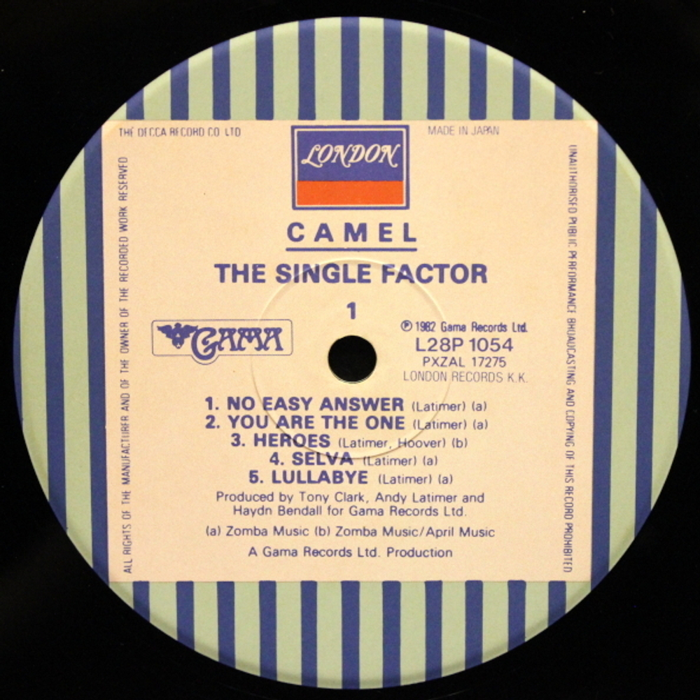 Camel / The Single Factor (LP)