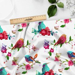 Ткань лен птичьи споры