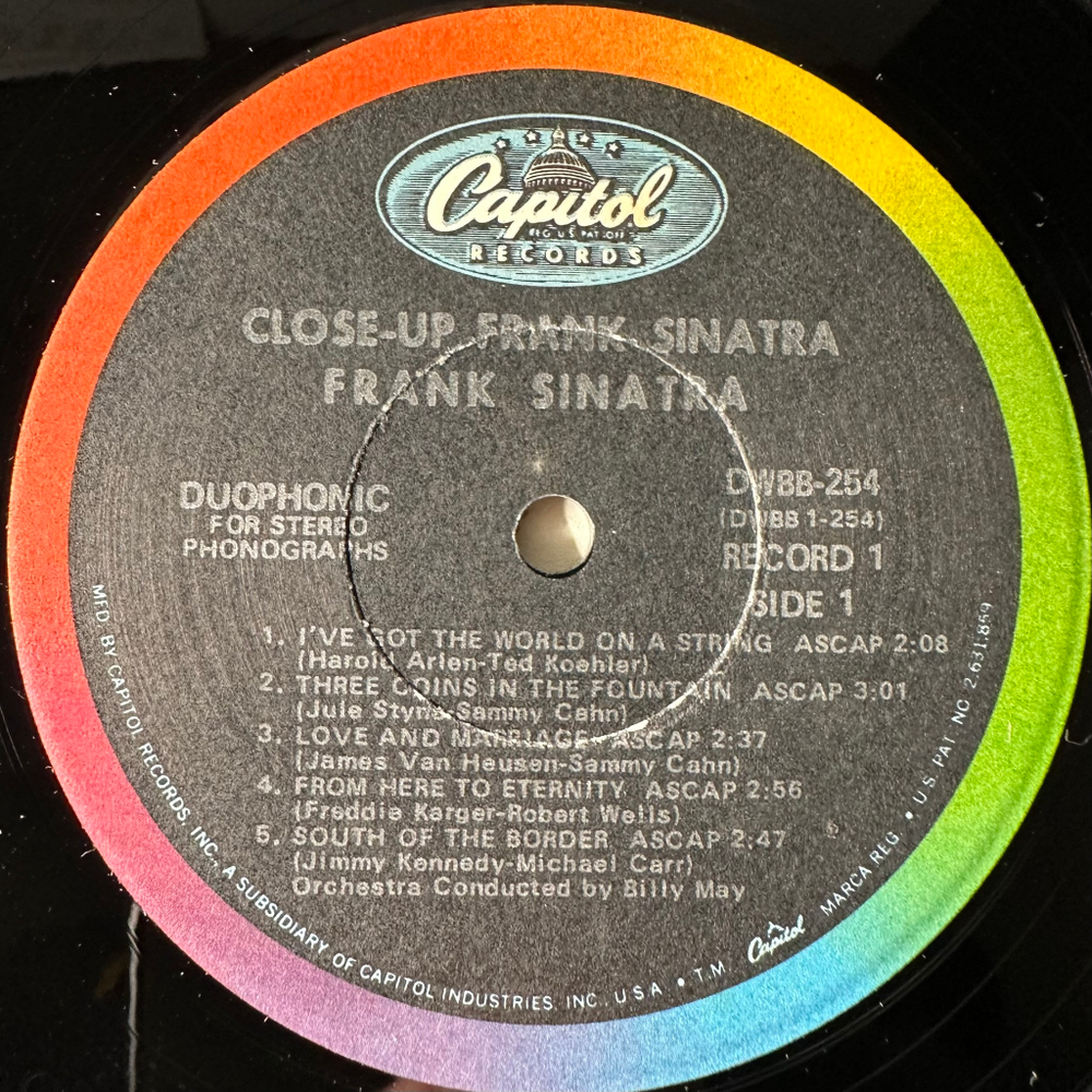 Frank Sinatra ‎– Close-Up 2LP (США 1969г.)