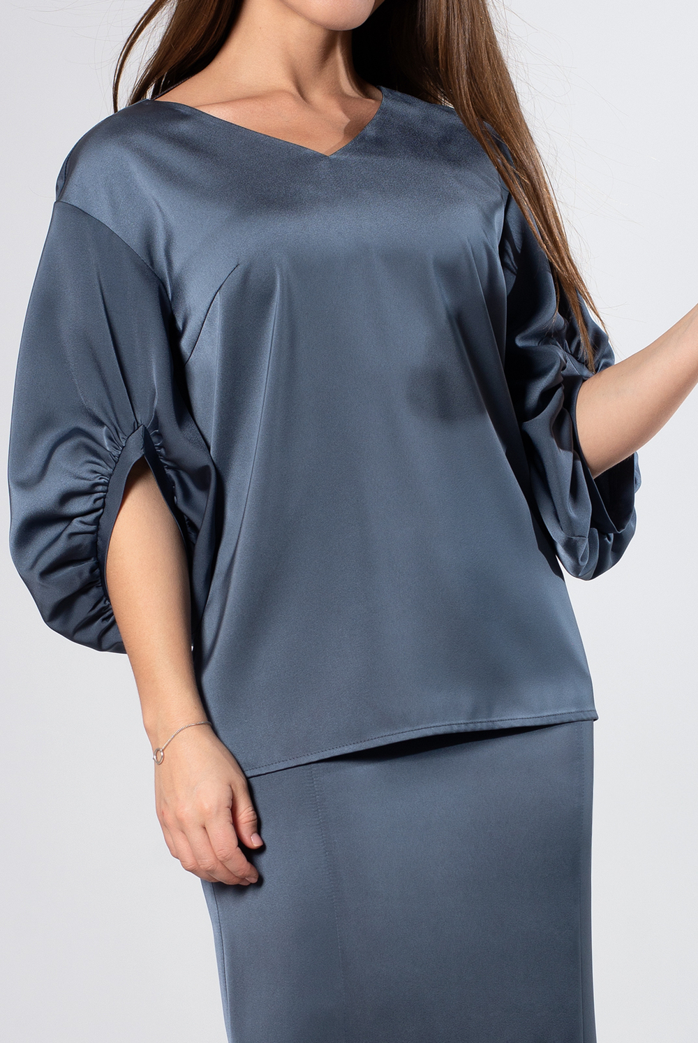 Блузка женская 4185ВП, Мокрый асф. #331МА094185ВП