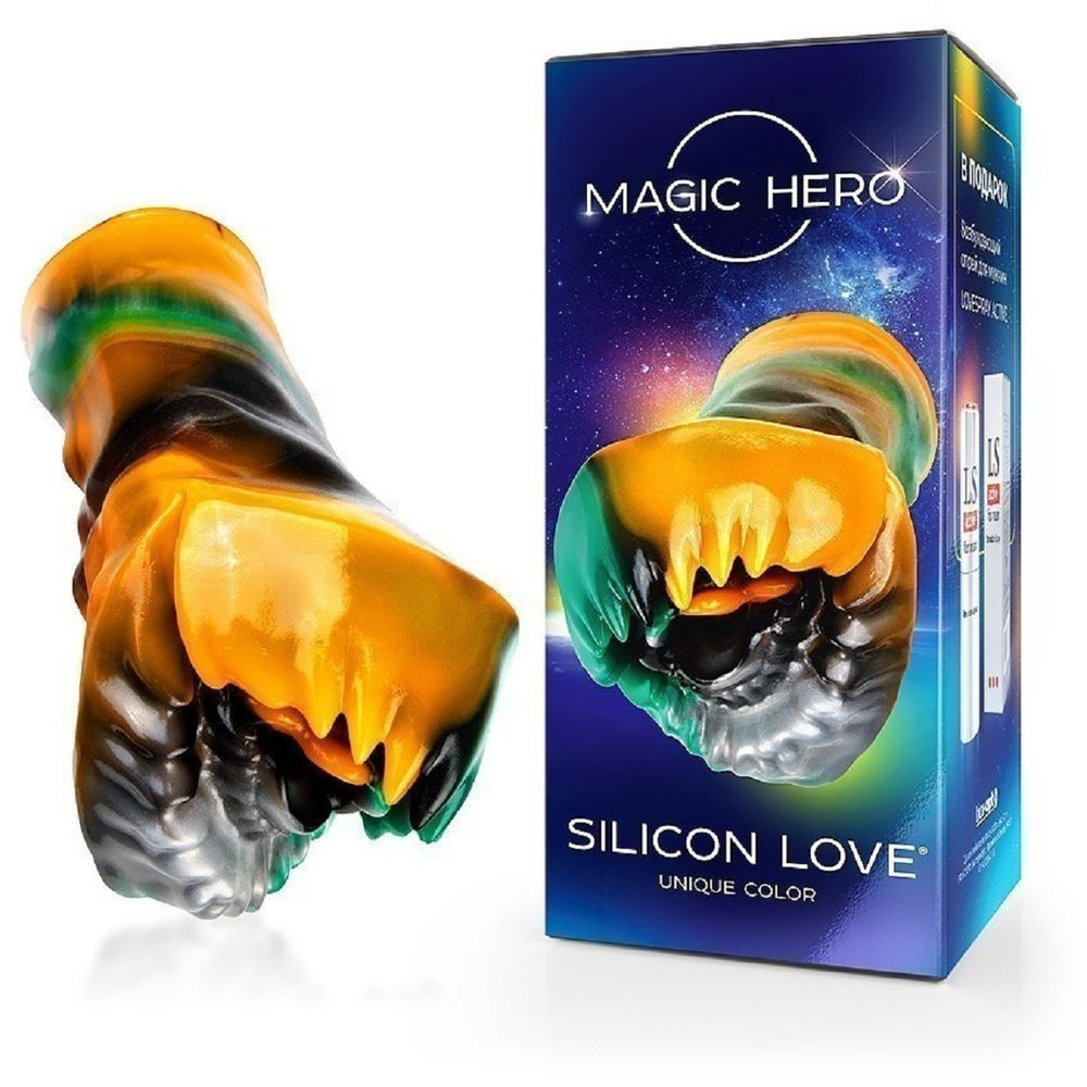 Мастурбатор magic hero разноцветный 18 см
