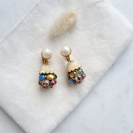 Клипсы с кабошонами