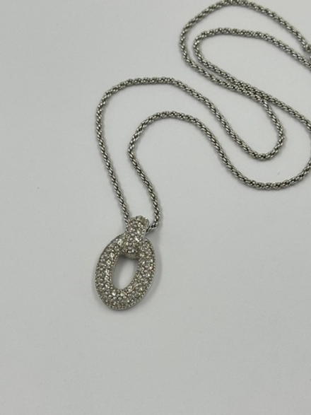 Кулон в серебряном цвете Christian Dior