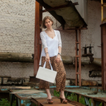 Пакет бумажный, 31x20x13, белый матовый, с вклееной ручкой