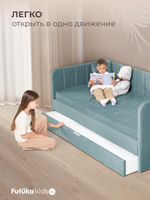 Диван - кровать 180х90 см Crecker ткань Микровелюр