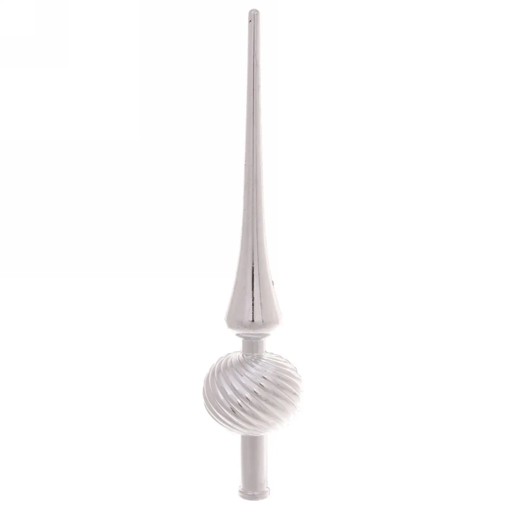 Верхушка на ёлку 25 см «Волна», Серебро