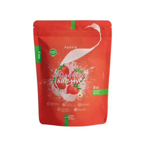 Протеиновый коктейль Клубничный Айс-мусс 300 г (дой пак)