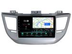 Магнитола для Hyundai Tucson 2016-2018 (рамка серебро) - Vaycar VA23-0546 на Android 13, 4G SIM-слот