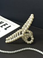 Краб для волос 13 см, жемчужный, MONTE VITA, 457020