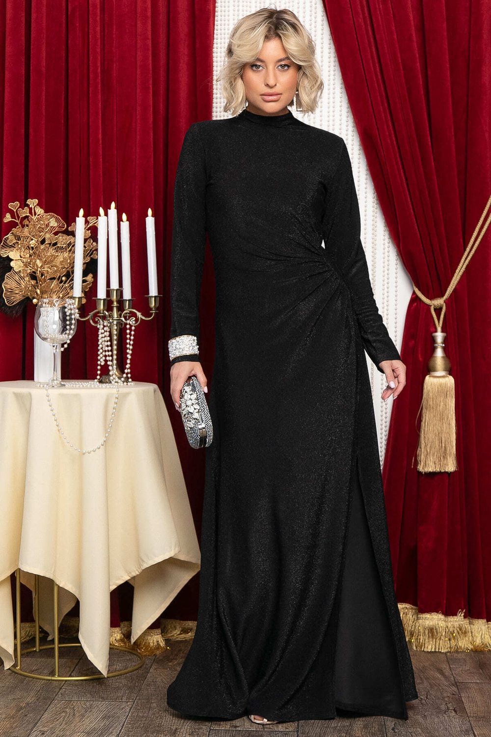 Платье вечернее Изыск (черное) П14768-24М LT Collection