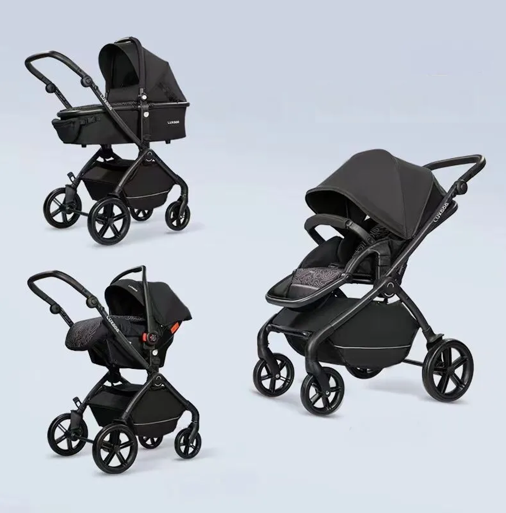 Детская коляска Luxmom K92 3в1 черный