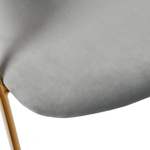 Комплект из 4-х стульев Turin серый, золотые ножки