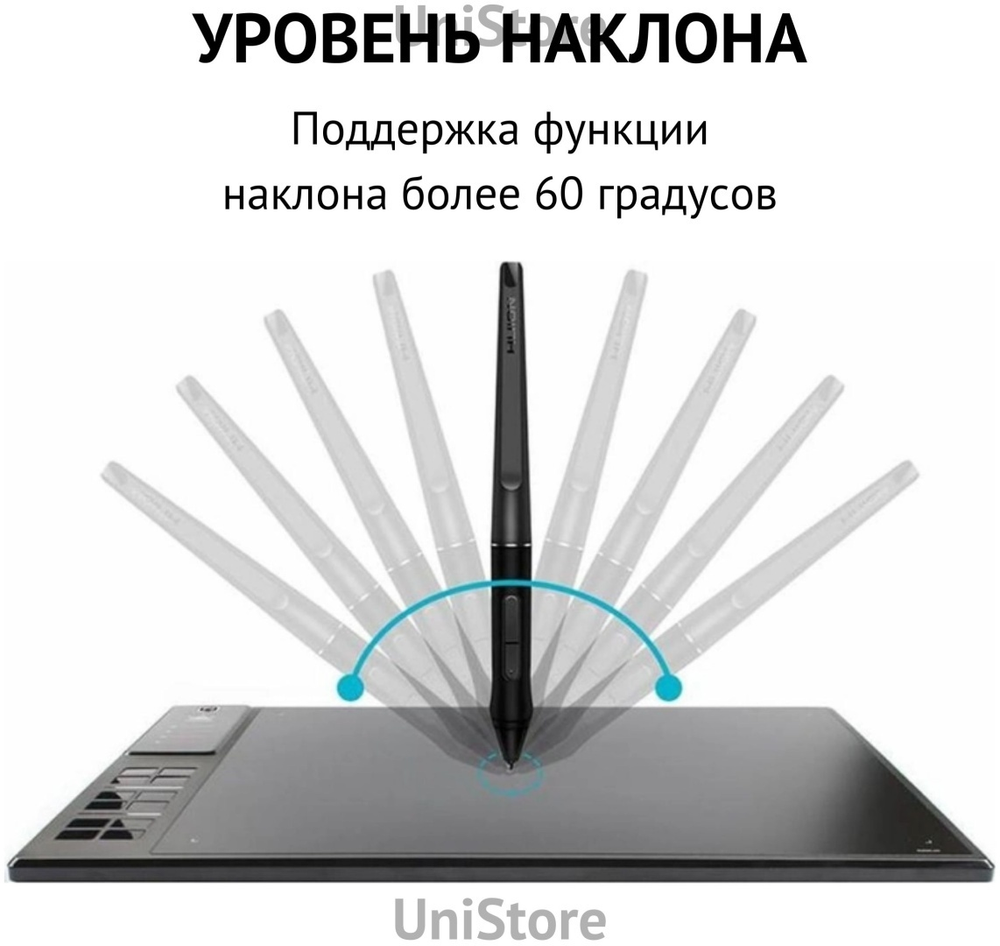 Графический планшет HUION Inspiroy WH1409 V2