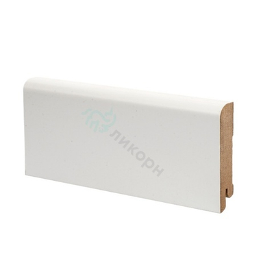 Плинтус Ликорн Напольный Белый К-02 80х16 мм