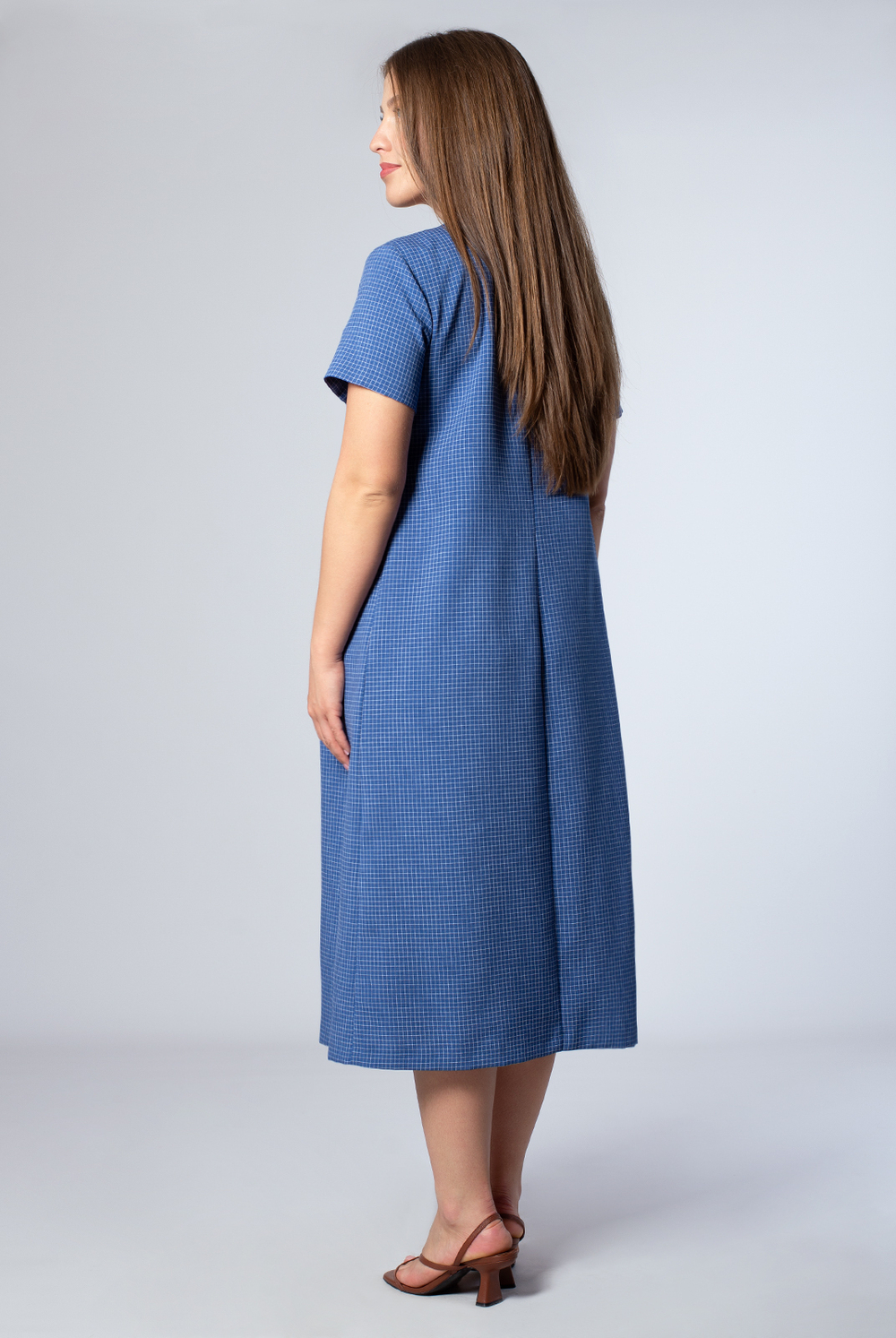 Платье женское 1843ЮП, клетка #259Кле051843ЮП