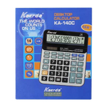 Калькулятор настольный Kaerda 14 Bit, LCD, 20.5*15.8*4.5 см, серый