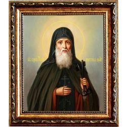 Лонгин Коряжемский, преподобный иеромонах. Икона  на холсте.