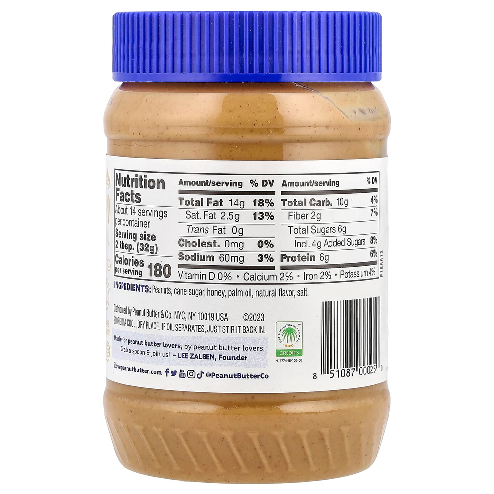 Peanut Butter & Co., Арахисовая паста, пчелиные колени, 454 г (16 унций)
