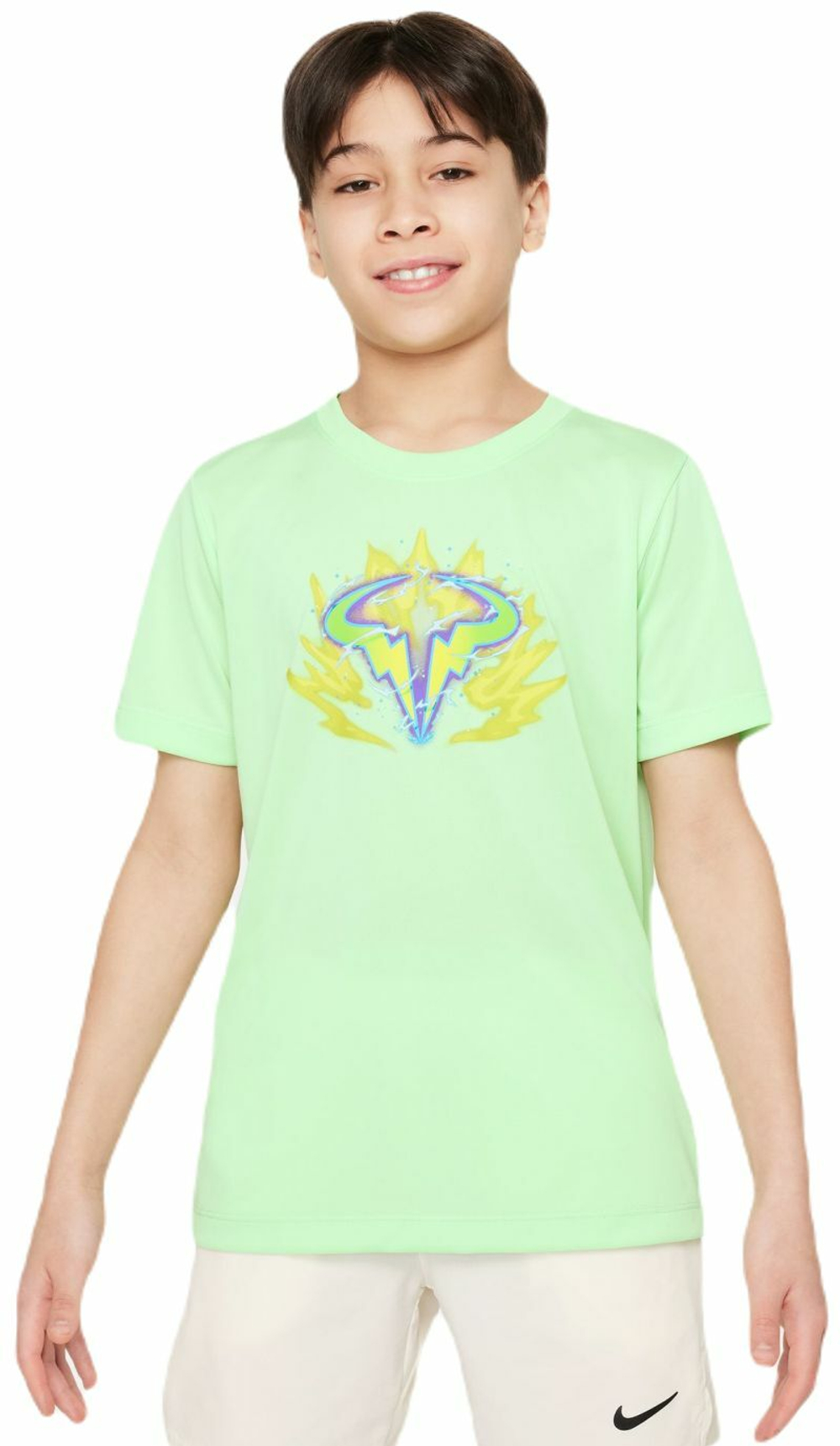 Футболка для мальчика теннисная Nike Kids Dri-Fit Rafa T-Shirt - vapor green