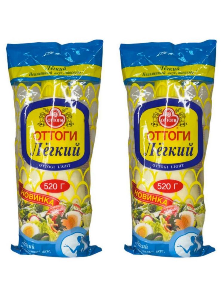 Майонез Ottogi Light Mayonnaise Оттоги Лёгкий 520 г, 2 шт