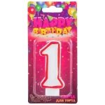 Свеча для торта цифра 1