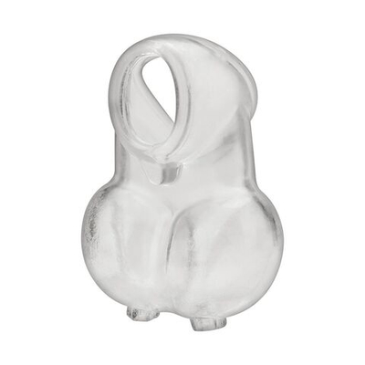 Прозрачная насадка-утяжка для мошонки Ball Sheath With Compression Cock Support (Цвет: прозрачный)