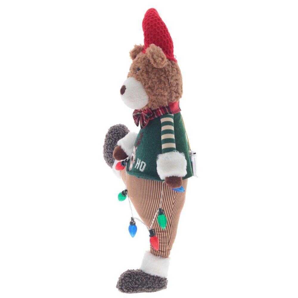 GAEM Игрушка набивная с подсветкой "Медвежонок" (2хААА, н/п), L40 W16 H73/59 см