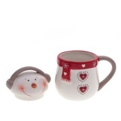 GAEM Кружка "Снеговик меломан", 400 мл, L13 W9 H15 см