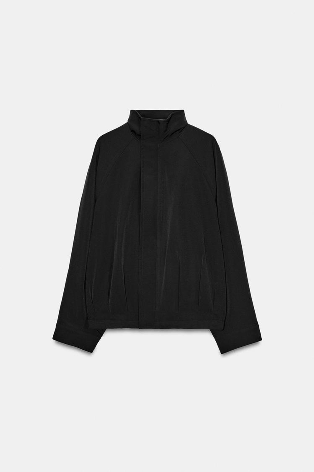 ZARA БОМБЕР ОВЕРСАЙЗ НА МОЛНИИ, ЧЕРНЫЙ